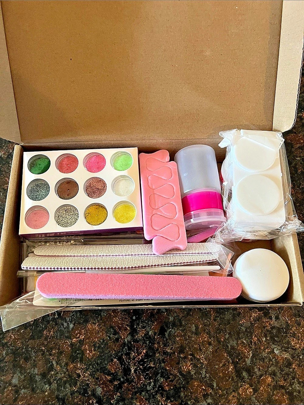 Manicure & Nail Care Kit Pink & White NWT
